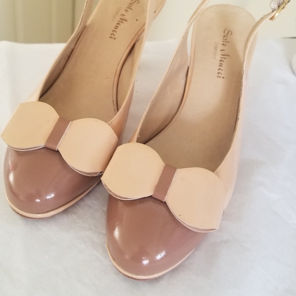 Sesto Meucci glossy shade slingback heel 7.5M - Picture 3 of 8